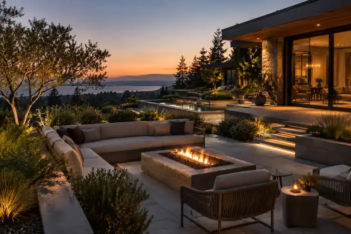 Quiet premium outdoor living environment
